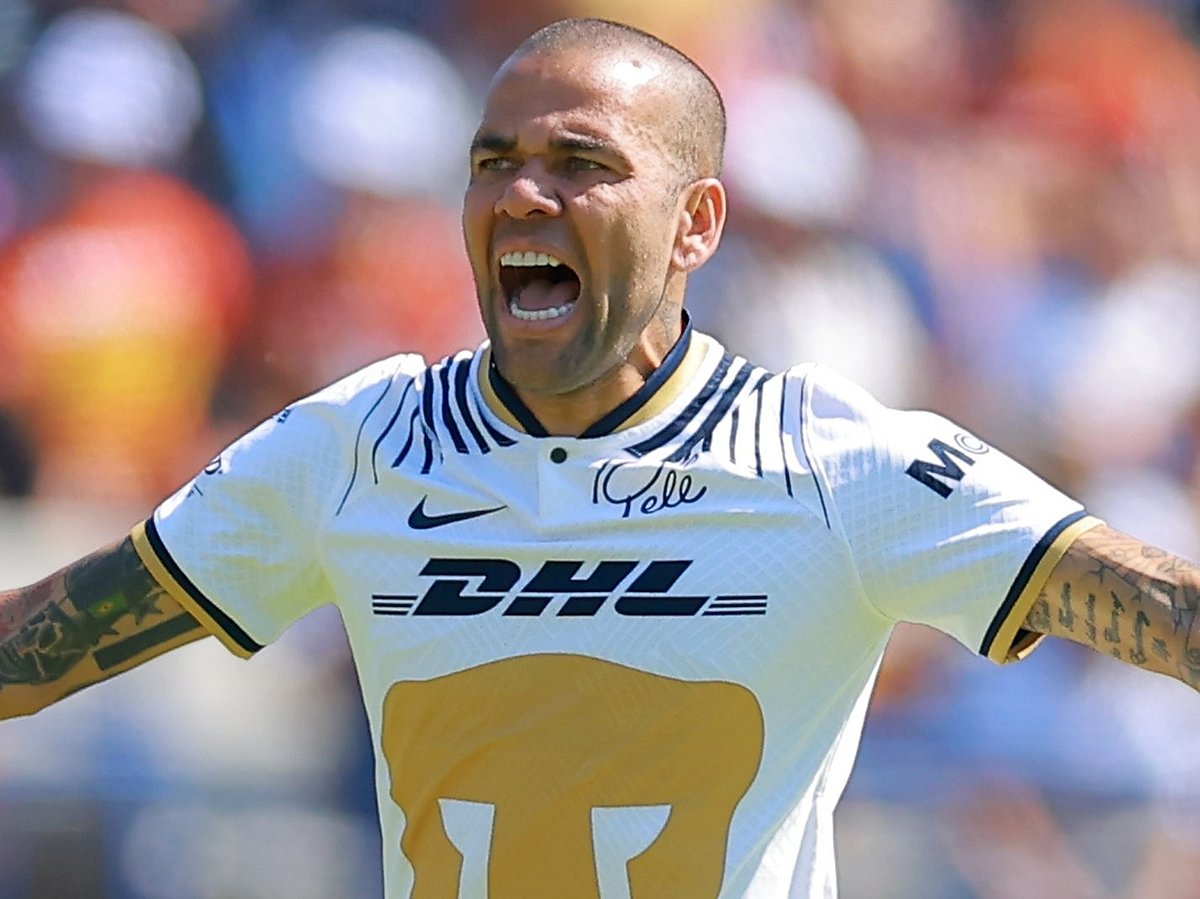 Mexican club Pumas' Brazilian defender Dani Alves