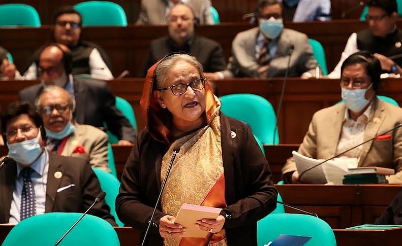 Prime Minister Sheikh Hasina replies to starred and supplementary questions from different MPs in the Jatiya Sangsad on 11 January 2023