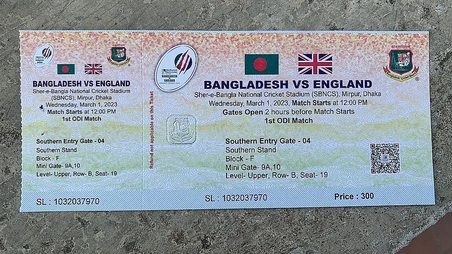 BCB printed the UK flag instead of the England flag on the tickets