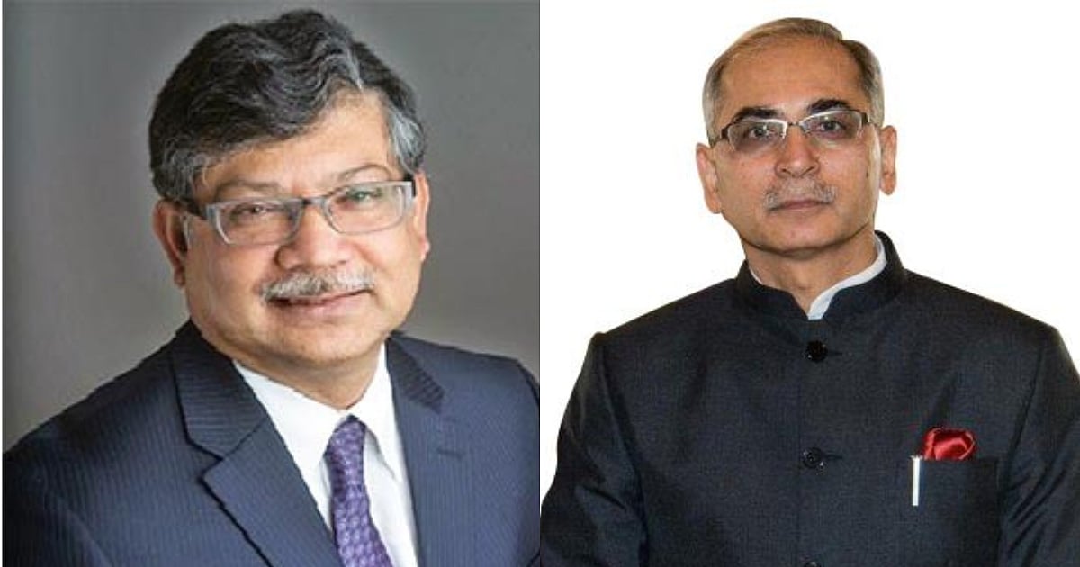 Bangladesh foreign secretary Masud Bin Momen and his Indian counterpart  Vinay Kwatra