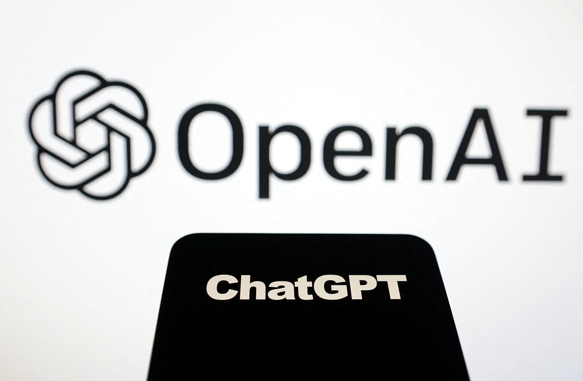 OpenAI and ChatGPT logos are seen in this illustration taken, on 3 February, 2023