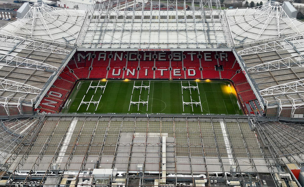 General view of Manchester United's Old Trafford Stadium