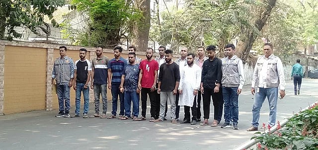 The members of law enforcement agency arrested eight people in connection with the robbery after conducting operation at Banani and Mirpur area in the capital on Saturday.