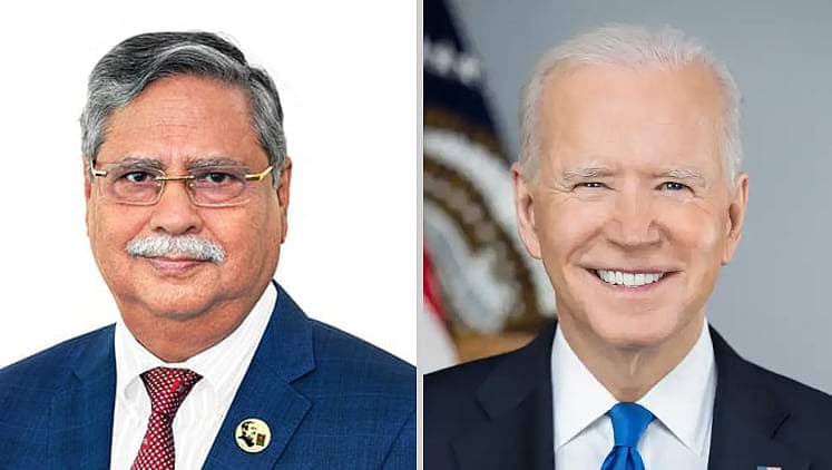 Mohammed Shahabuddin and Joe Biden