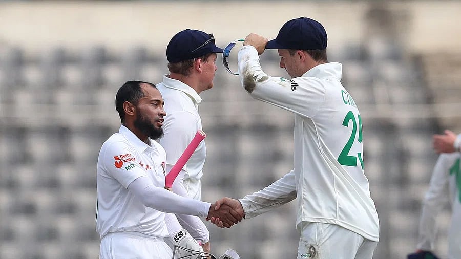 Bangladesh won the one-off Test against Ireland by seven wickets at the Sher-e-Bangla National Cricket Stadium in Dhaka on 7 April 2023