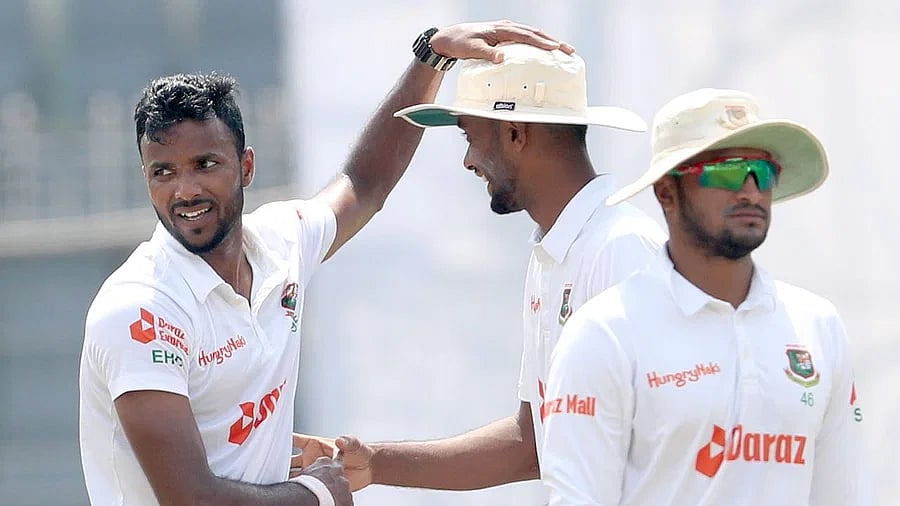 Ebadot Hossain claimed the final two Ireland wickets in the morning session on Day 4 of the lone Test at the Sher-e-Bangla National Cricket Stadium in Dhaka on 7 April 2023