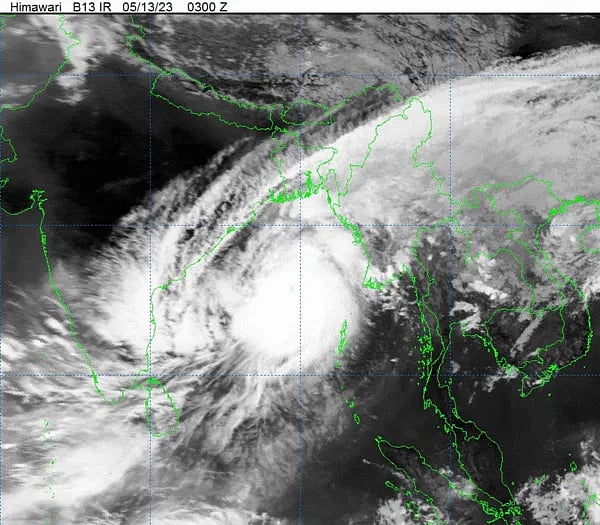 The very severe cyclonic storm Mocha has been gaining strength in the Bay and moving towards the coast.