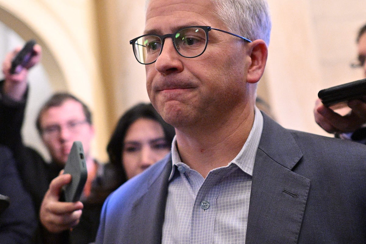 Republican debt limit negotiator Representative Patrick McHenry (R-SC) speaks to reporters as he walks out from the office of US Speaker of the House Representative Kevin McCarthy in Washington, DC on 26 May, 2023