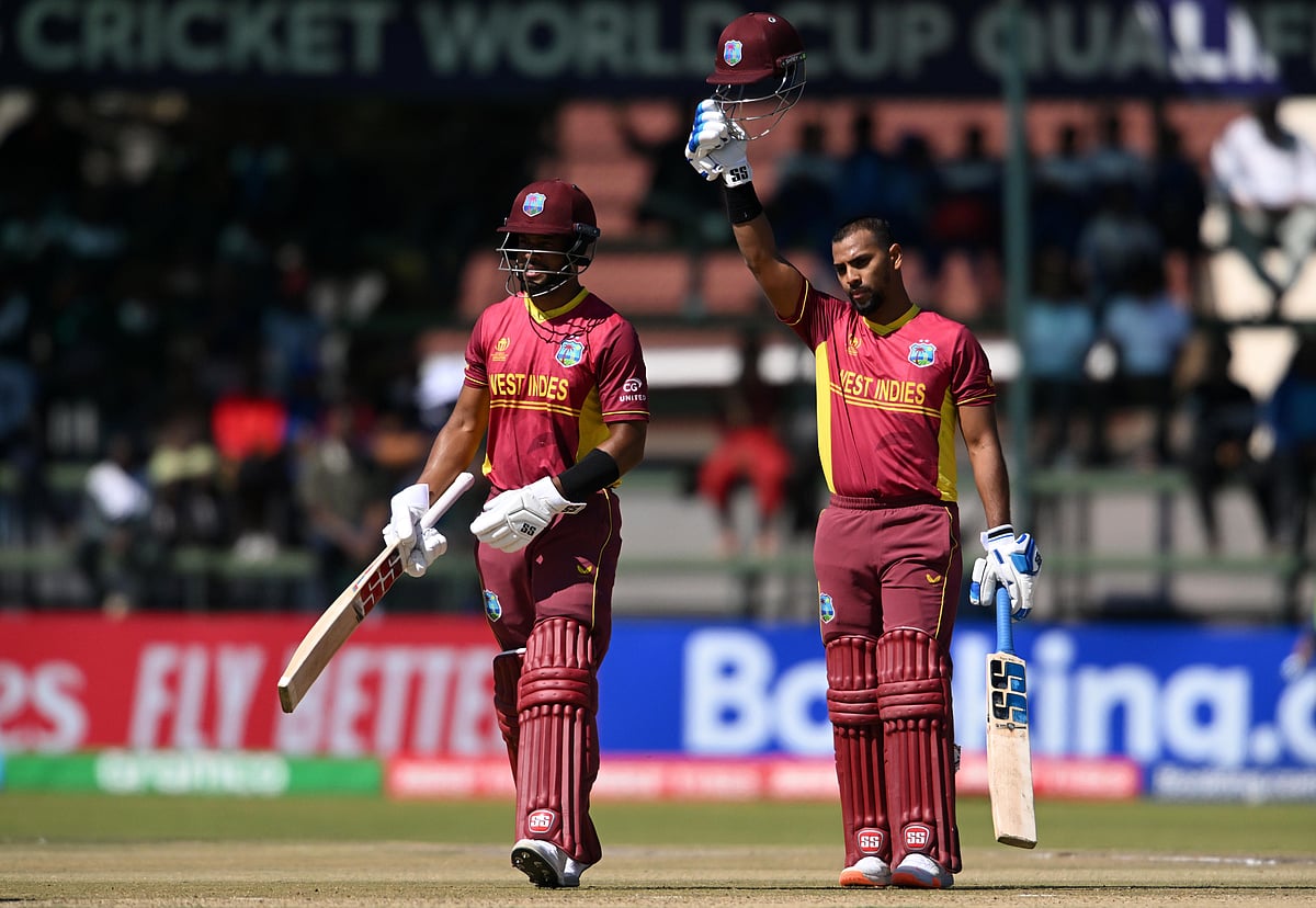 Nicholas Pooran and Shai Hope propelled West Indies to a 101-run win over Nepal in their ICC World Cup Qualifier match in Harare on 22 June 2023