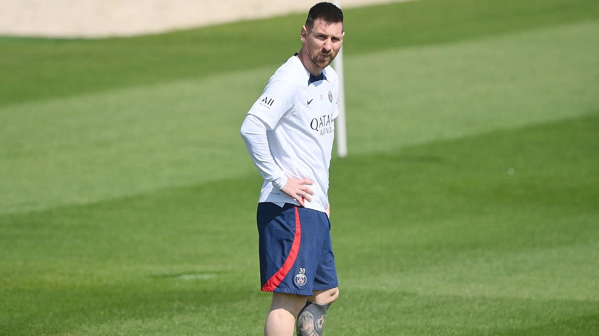Paris Saint-Germain's Argentinian forward Lionel Messi