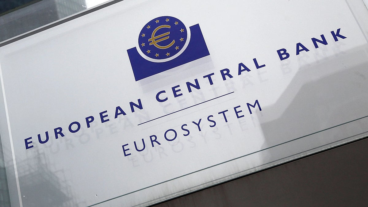 The headquarters of the European Central Bank (ECB) is pictured in Frankfurt am Main, western Germany, 12 March  2020