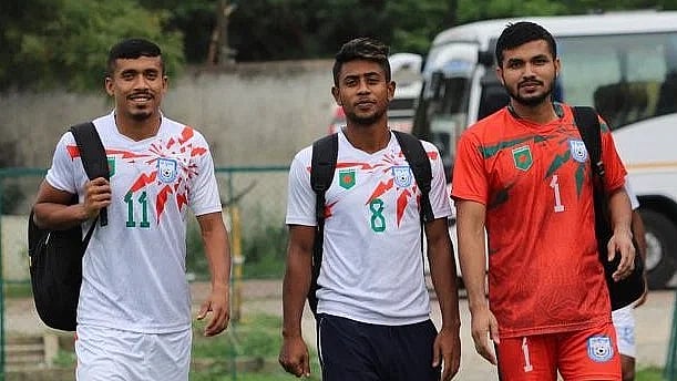 The Bangladesh football team has landed in Bengaluru for the SAFF Championship 2023