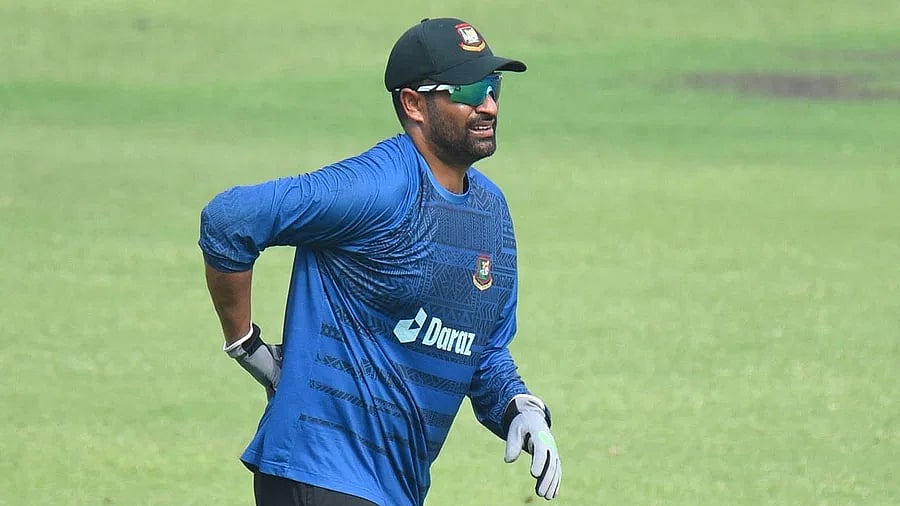 Tamim Iqbal left the training session with a pain in his back