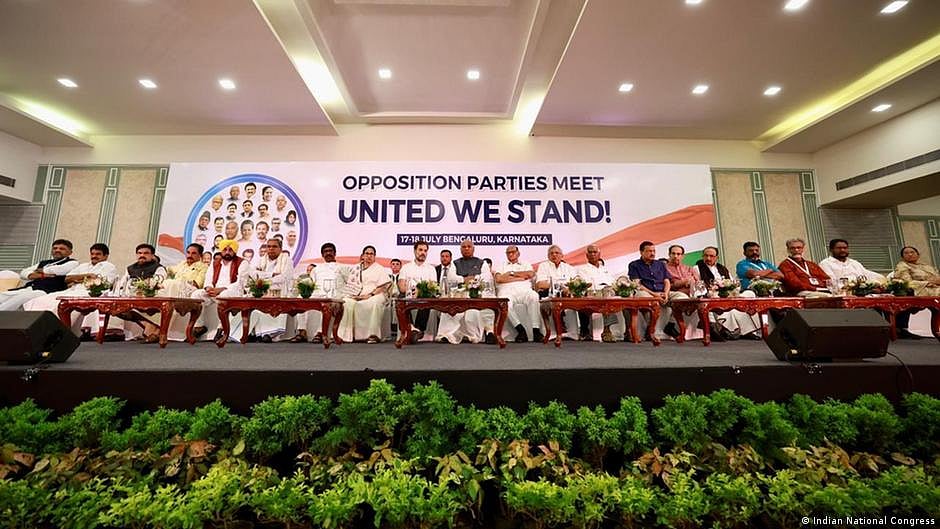 The opposition coalition includes the Congress party as well as powerful regional parties, such as the Aam Aadmi party and Trinamool Congress