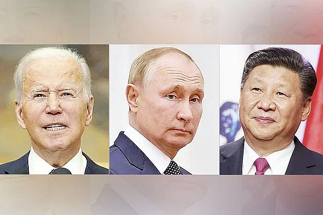 President Joe Biden of the United States, President Vladimir Putin of Russia and President Xi Jinping of China