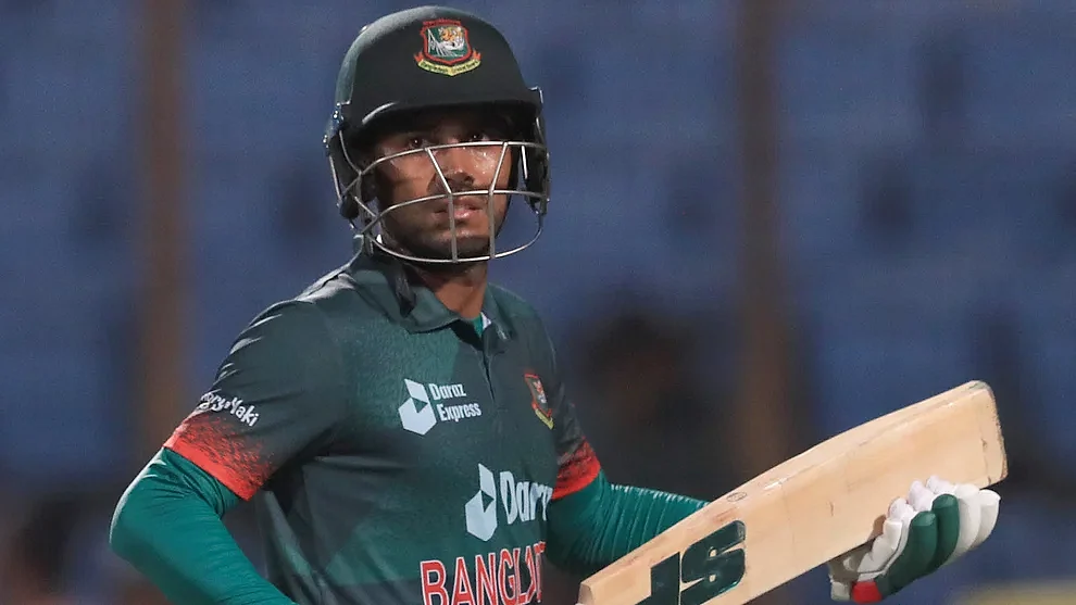 Mehidy Hasan Miraj score 25 in the second ODI against Afghanistan on Saturday