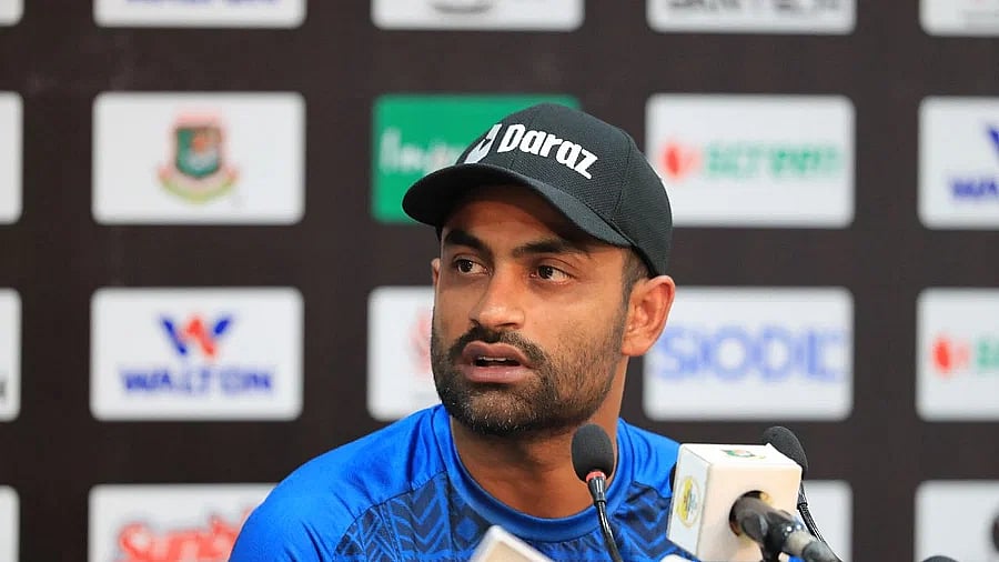 Bangladesh ODI captain Tamim Iqbal during a press conference in Chattogram on 4 July 2023