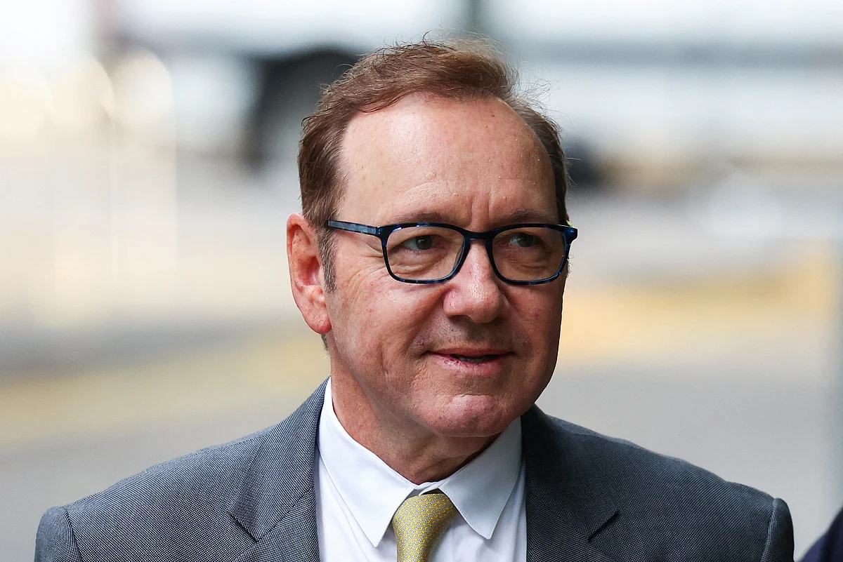 Actor Kevin Spacey looks on outside the Southwark Crown Court on the day of his trial over charges related to allegations of sex offences, in London, Britain, 30 June, 2023.