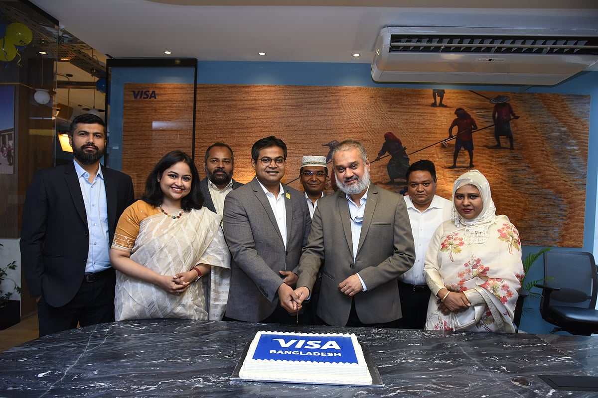 Guests during the inauguration ceremony of the Visa office in Bangladesh