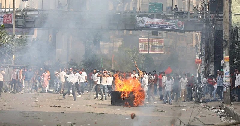 Violence broke out during the the rally of BNP at Naya Paltan, Dhaka, on 28 October, 2023