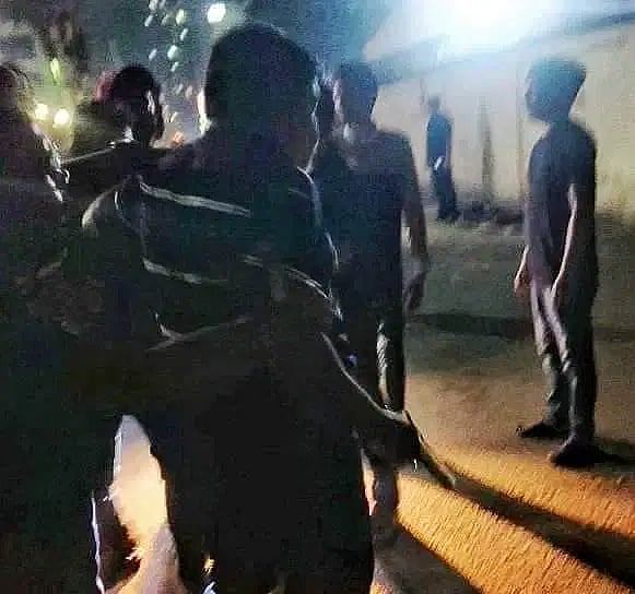 A local Awami League leader Syed Mosharraf Hossain fires blank shots at one stage of altercation with several Chhatra League leaders at Shahbagh in the capital on Sunday night.