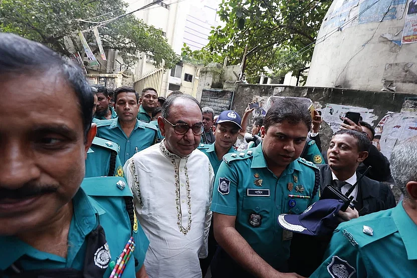 Mirza Abbas was produced before the Dhaka Chief Metropolitan Magistrate's Court on 1 November, 2023 in connection with a case related to the killing of a policeman during the violence surrounding the BNP's grand rally on October 28