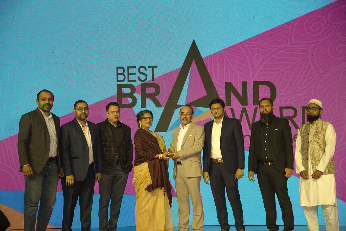The award was conferred at the 15th Best Brand Award programme at Pan Pacific Sonargaon in Dhaka on 23 December.