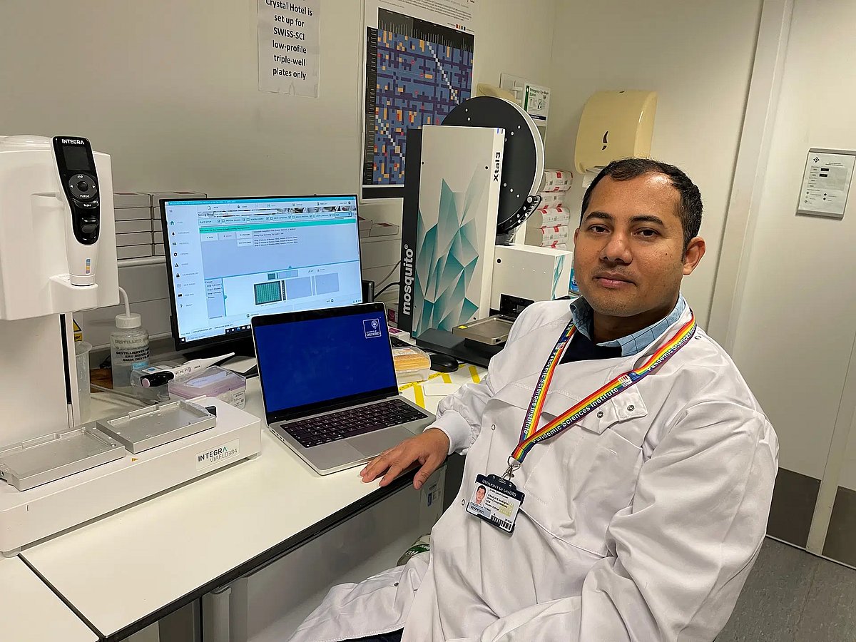 Zakiul Hasan at his workplace.