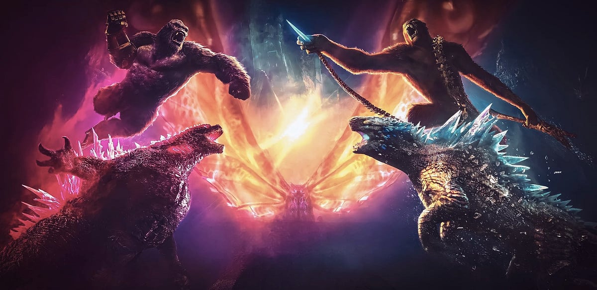 Poster of the film 'Godzilla x Kong'