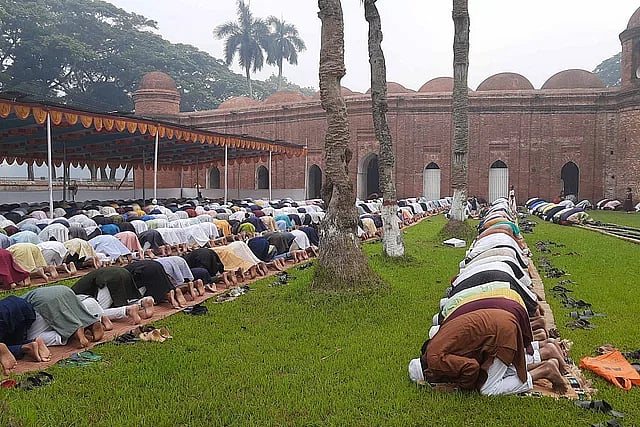 Three jamaats took place at Shat Gambuj Mosque on the day of Eid-ul-Fitr on 11 April, 2024..