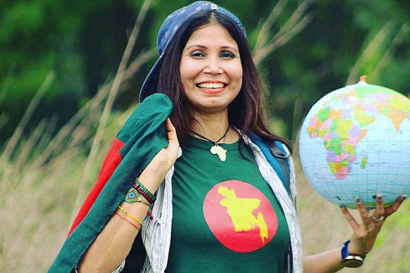 Bangladeshi trailblazer Najmun Nahar sets record by travelling to 178 countries