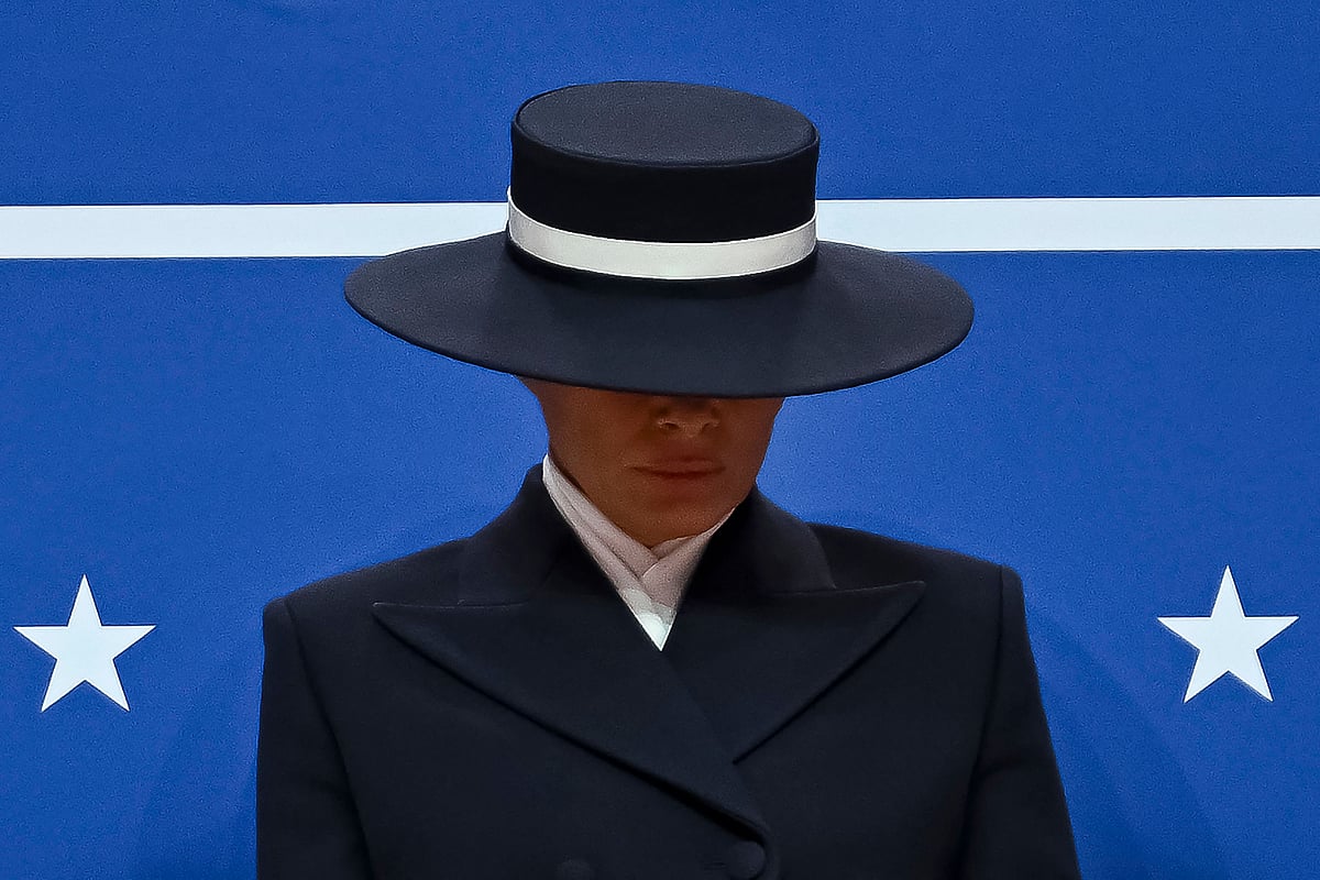 First Lady Melania Trump attends the inaugural parade inside Capital One Arena, in Washington, DC on 20 January, 2025.