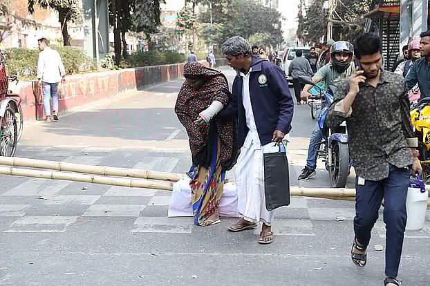 Rajab Ali and his wife Rasheda Begum were among those who went through immense sufferings on the road on 3 February 2025. Rasheda Begum had a bandage on her left arm