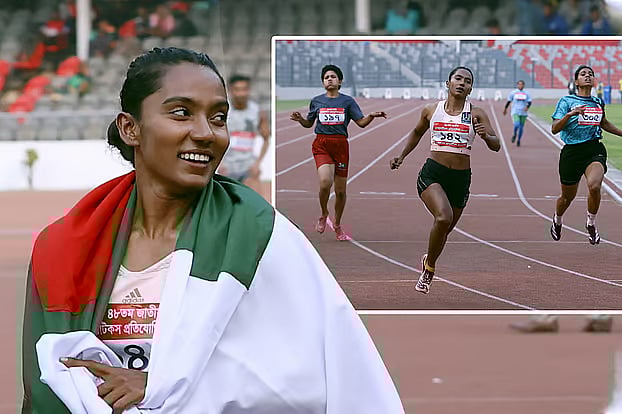Shirin Akhter had to face many obstacles to reach the track and field.