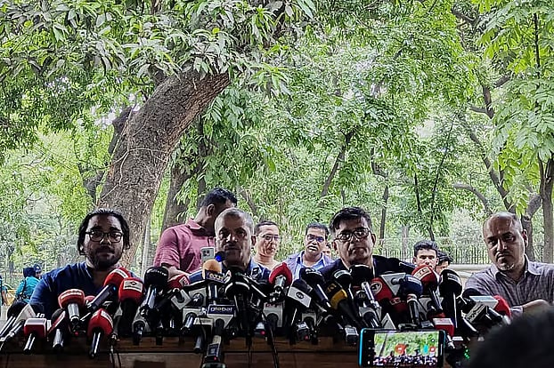 Following a meeting between BNP leaders and chief adviser professor Muhammad Yunus, law adviser professor Asif Nazrul addressed a press conference at the state guest house Jamuna in Dhaka on 16 April.