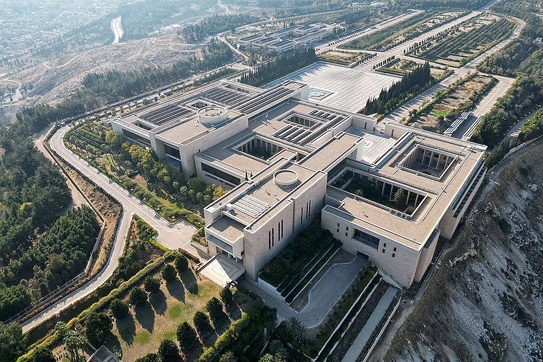 The presidential palace in Damascus of Syria.