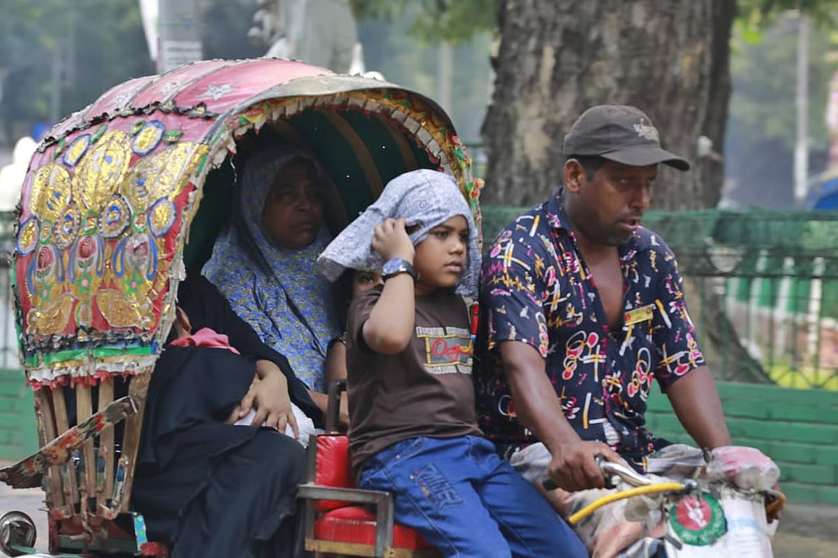 A heatwave has been blowing over the whole country.