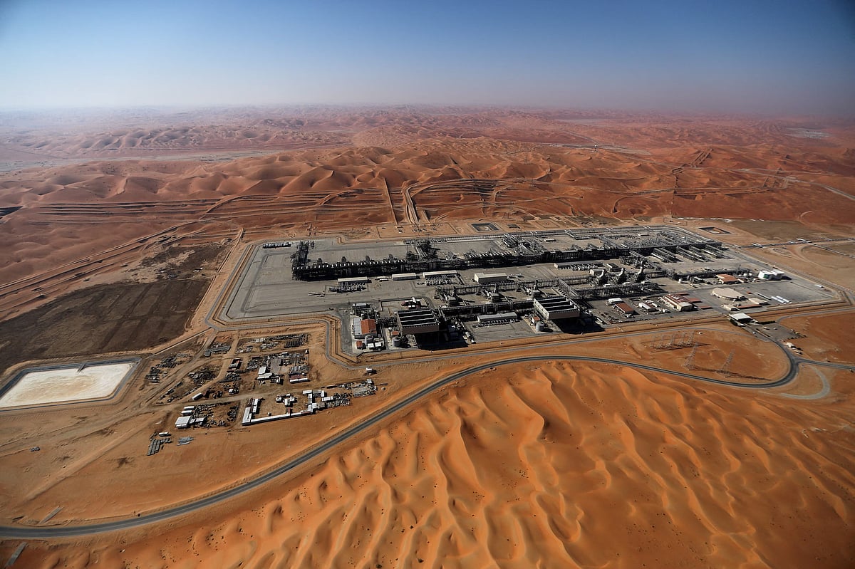 General view of Aramco's oil field in the Empty Quarter, Shaybah, Saudi Arabia, 12 January 2024.