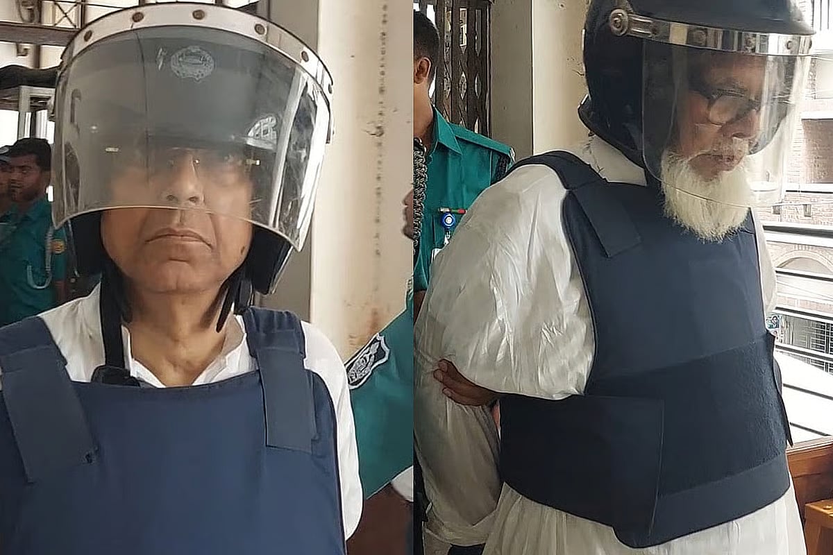 (From L-R) Former law minister Anisul Huq and ousted prime minister Sheikh Hasina’s private investment and industries affairs adviser Salman F Rahman.