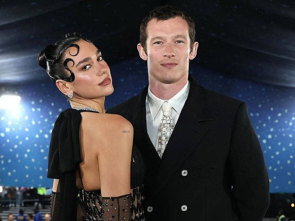 Dua Lipa and Callum Turner.