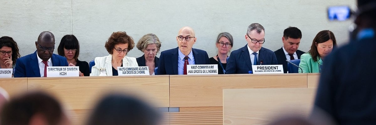 Volker Turk, United Nations High Commissioner for Human Rights, delivering Global Update at the opening of the 59th Human Rights Council on 16 June, 2025