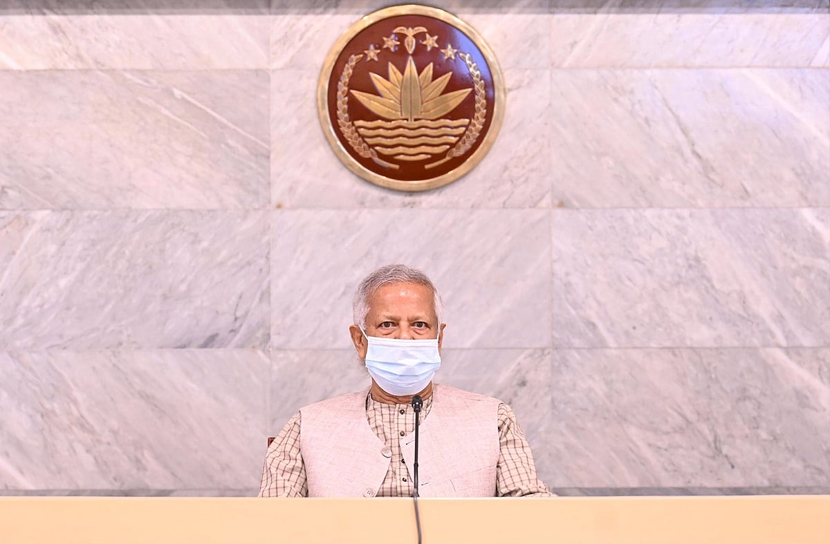 Chief Adviser Professor Muhammad Yunus presides over a meeting of the Advisory Council at his Tejgaon office in Dhaka on 22 June 2025.