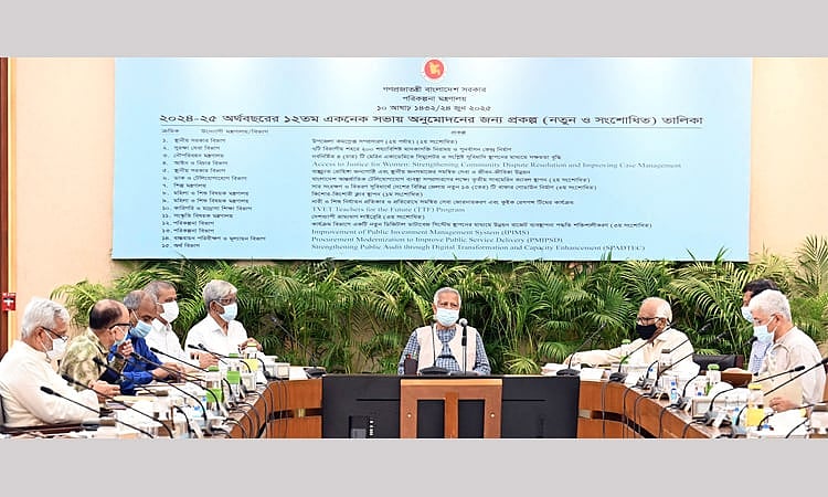 Chief Adviser Professor Muhammad Yunus on Tuesday chaired an ECNEC meeting held at the NEC Conference Room in Dhaka.