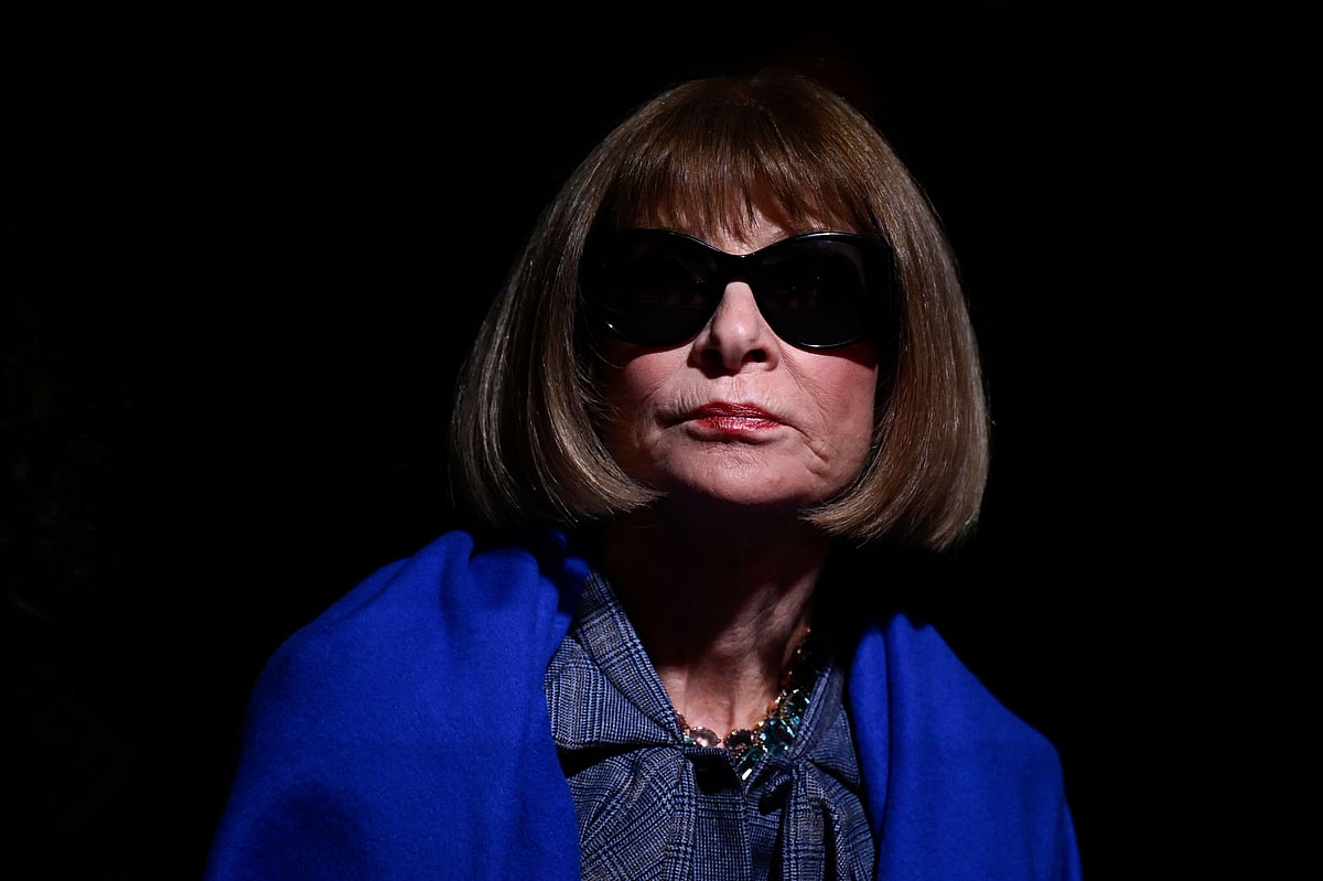 Vogue Editor-in-Chief Anna Wintour looks on ahead of the presentation of creations by Dries Van Noten for the Women Ready-to-Wear Fall-Winter 2024/2025 collection as part of the Paris Fashion Week, in Paris on 28 February, 2024.