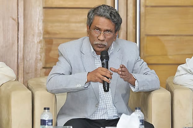 Co-chair of the National Consensus Commission, Professor Ali Riaz. At the seventh days of the second phase discussions between the commission and political parties at the Foreign Service Academy in the capital today, Sunday