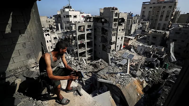 Most areas in Gaza have turned into ruins from the Israeli strikes.