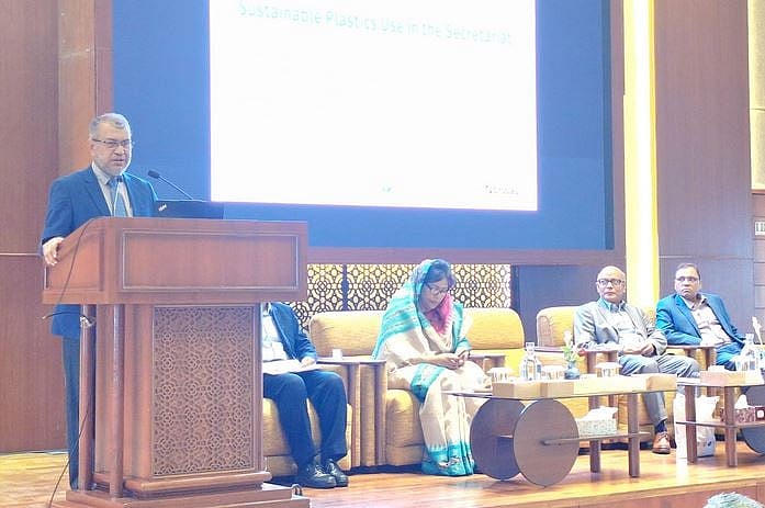 Cabinet Secretary Dr Sheikh Abdur Rashid today spoke at the Ministry of Environment, Forest and Climate Change at the Multipurpose Hall of the Finance Division.