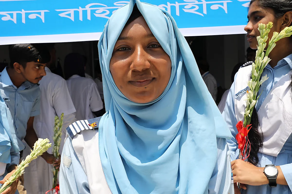 Shornali Akter Dristy, who travelled 20 kilometres back and forth daily to go to school, scores 1,283 out of 1,300 in this year’s Secondary School Certificate (SSC) examinations. 