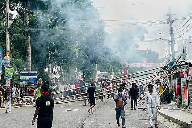 After a rally at the poura park in Gopalganj town, a group of individuals encircled and attacked the leaders and activists of the NCP.