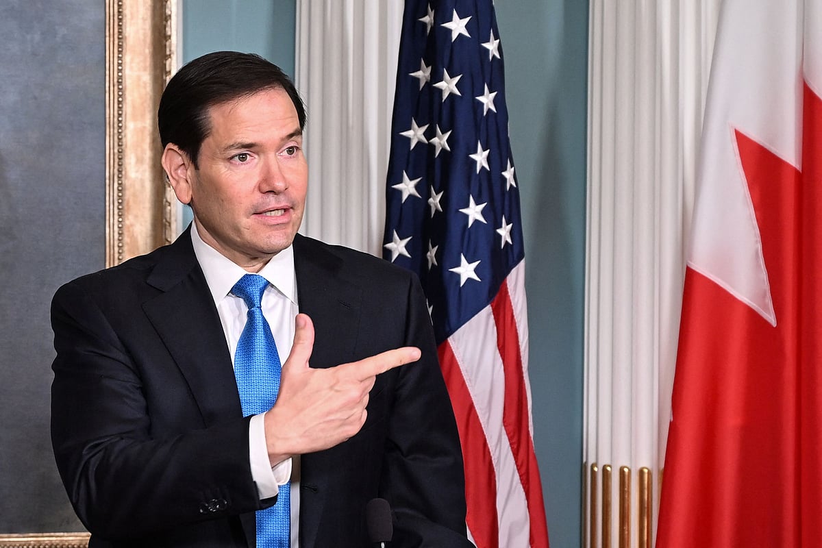 US Secretary of State Marco Rubio speaks as he participates in a signing ceremony for a “memorandum of understanding on nuclear cooperation,” with Bahrain’s Foreign Minister Abdullatif bin Rashid al-Zayani at the State Department in Washington, DC, on 16 July 2025